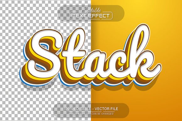 3D Stack Text Effect Editable: A Modern Solution for Scalable Typography