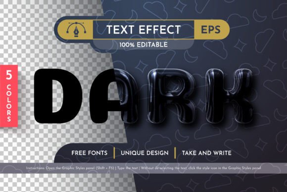 5 Plastic Editable Text Effects for Illustrator