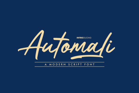 Automali: A Modern Script Font for Elegant Design