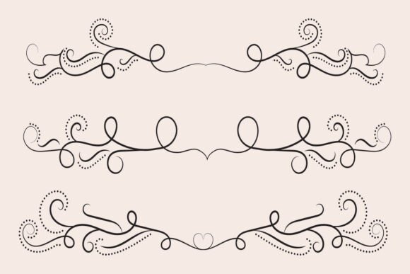 Curly Flourishes Line Swirl Ornaments: A Practical Guide for Design Integration