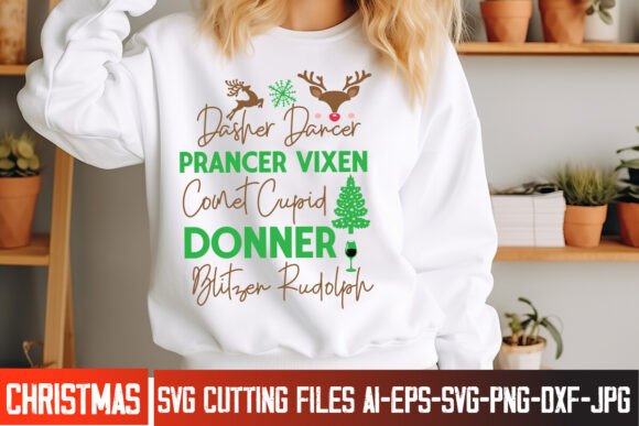 Dasher Dancer Prancer Vixen Comet Cupid