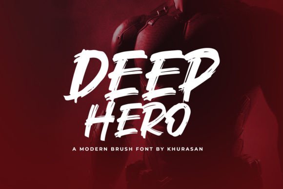 Deep Hero: A Modern Brush Font for Bold Designs