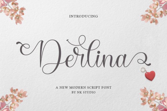 Derlina: A Modern Script Font for Elegant Design Projects