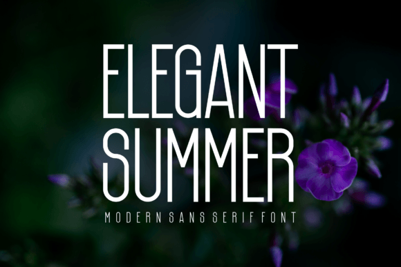 Elegant Summer: A Modern Sans Serif for Bold, Clean Design