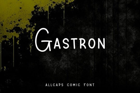 Gastron: The Comic Font That Brings Energy to Your Designs