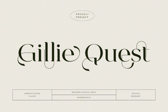 Gillie Quest: A Modern Serif for Bold Branding