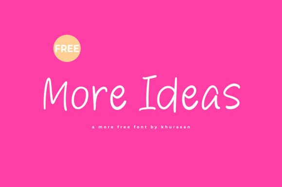 More Ideas: Elevating Design with Modern Handwriting Typography