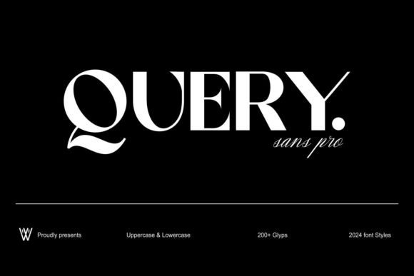 Query: The Refined and Dynamic Font Family for Modern Design
