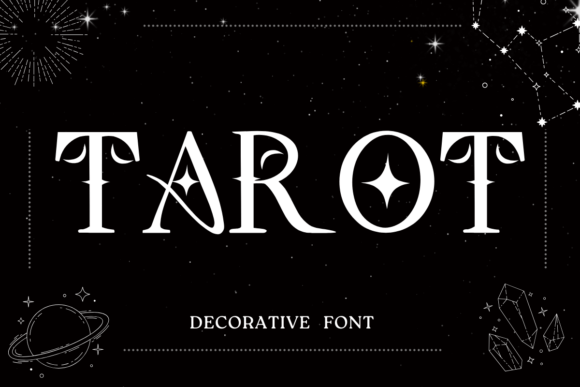 Tarot: A Decorative Font for Mystical Designs