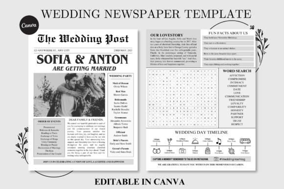 Wedding Newspaper Program Newlywed News: A Smart Guide to Customization